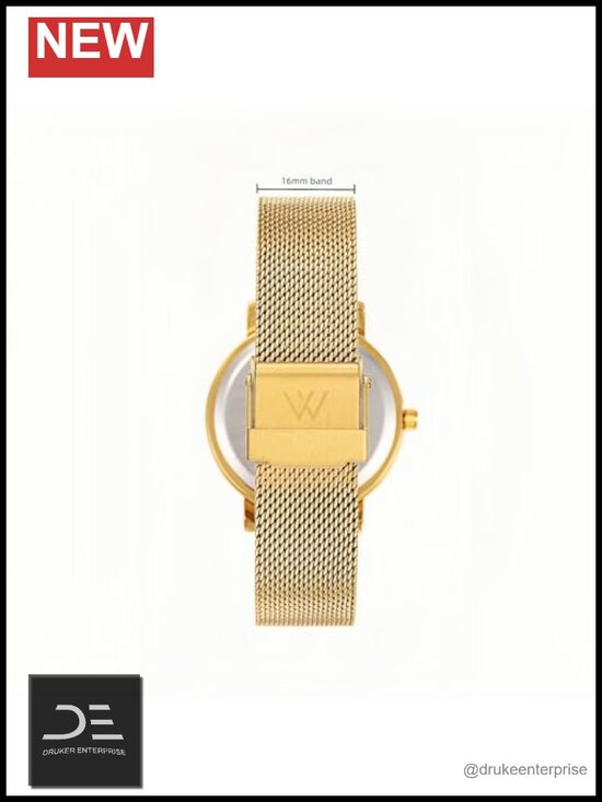 Large Face Wrist Watch - Interchangeable Metal Strap - Easy to Read Analog with main image 6